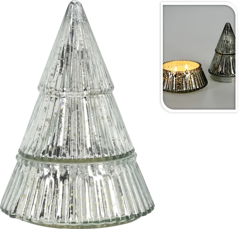 Bougie parfumee dans verre noel 17CM