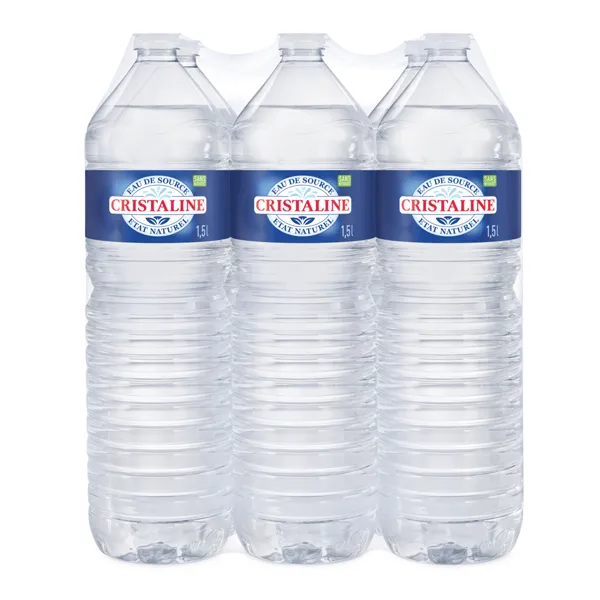 Pack 6 bouteilles d'eau Cristaline 1.5L