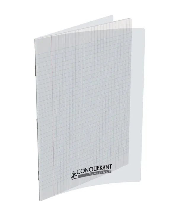 Cahier Conquérant A4 140 pages Seyès, polypro transparent