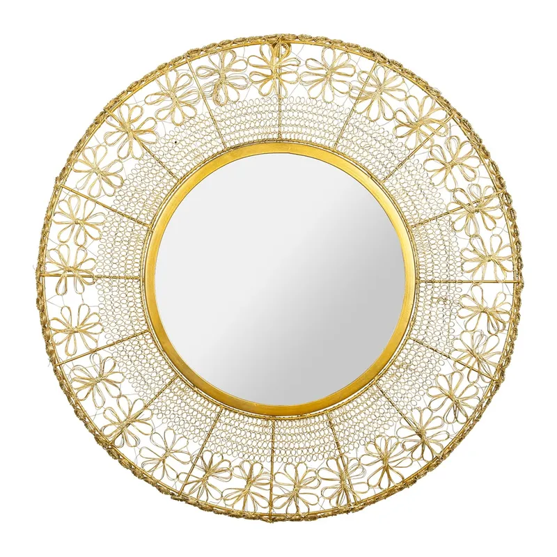 Miroir kalypso dore D63CM fer