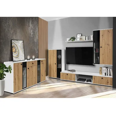 Ensemble living en kit Salsa blanc, 4 éléments