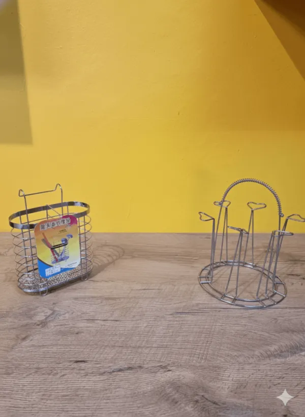 Set porte-verre, porte-couverts et porte-essuie-tout