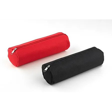 Trousse Eco+ polyester zippée 20×6 cm, coloris aléatoire