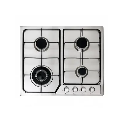 Plaque encastrable NEOLUX 4 feux gaz wok Grille en alu Inox JY-S4030