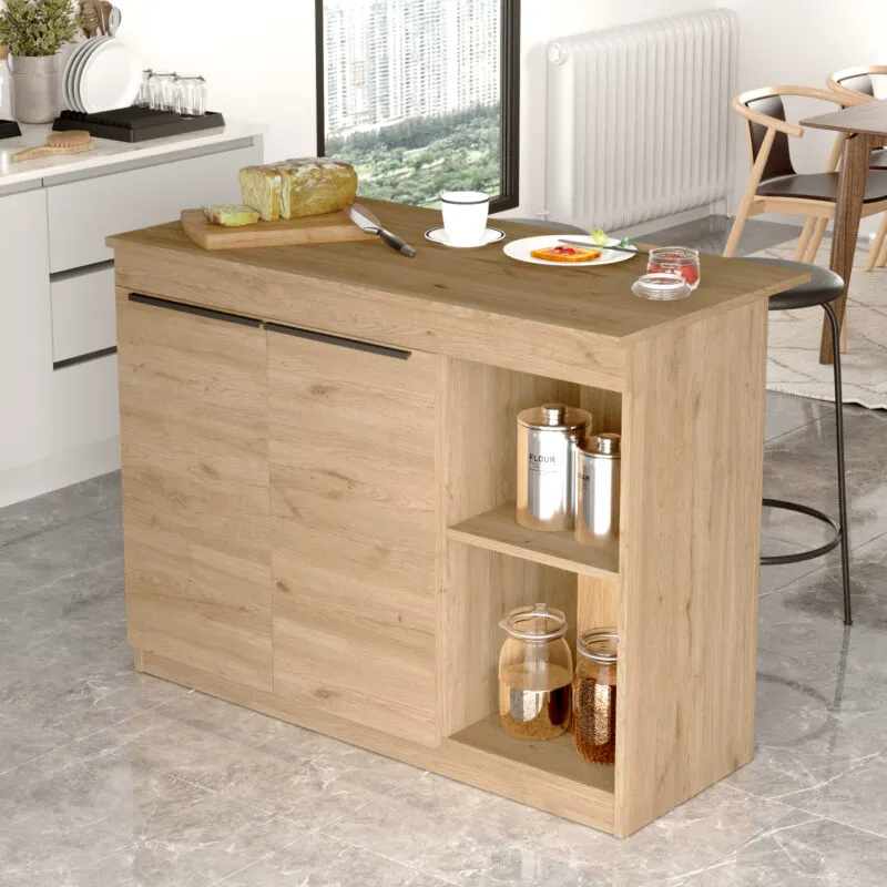 Îlot central de cuisine OR2-S – plan de travail central autonome – ILOT-OR2-S