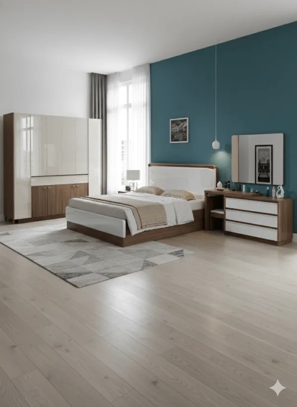 Chambre à coucher complète 180×200 cm