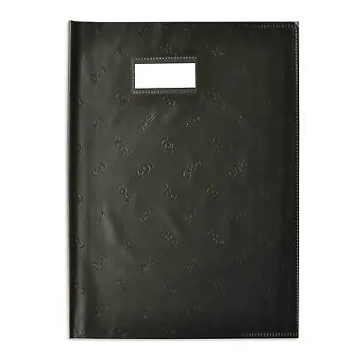 Protège-cahier 17×22 cm PVC 150 noir Oxford Strong Line