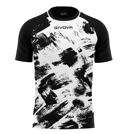 Maillot de football Givova noir et blanc