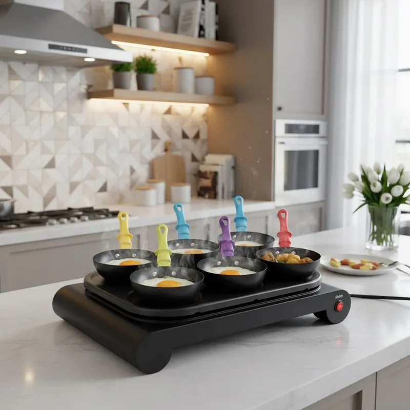 LIVOO Crêpes Party 6 places 1000W – wok, crêpe, grill