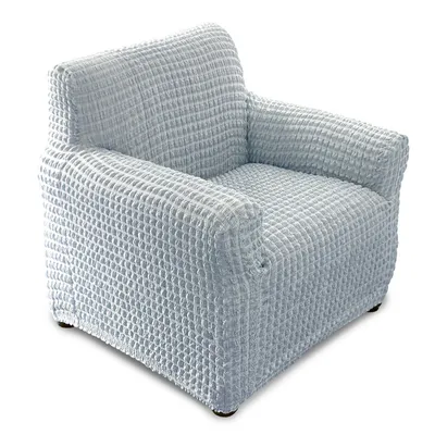 Housse de canapé extensible en chenille – coloris gris
