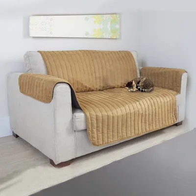 Couvre-canapé et fauteuil imperméable – coloris marron