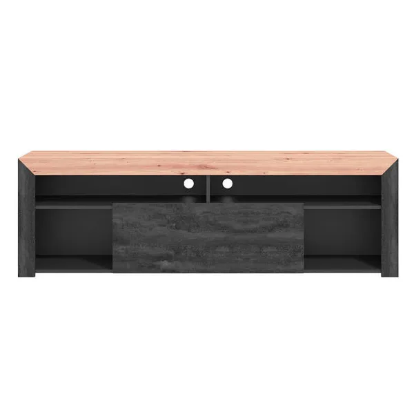 Meuble TV Almeida 180 cm chêne et graphite