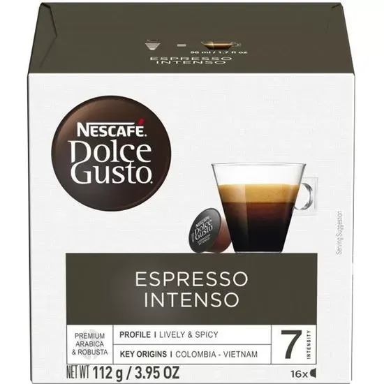 Capsules café Dolce Gusto Espresso Intenso (x16)