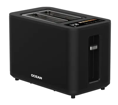 Grille-pain 2 tranches digital 900W noir