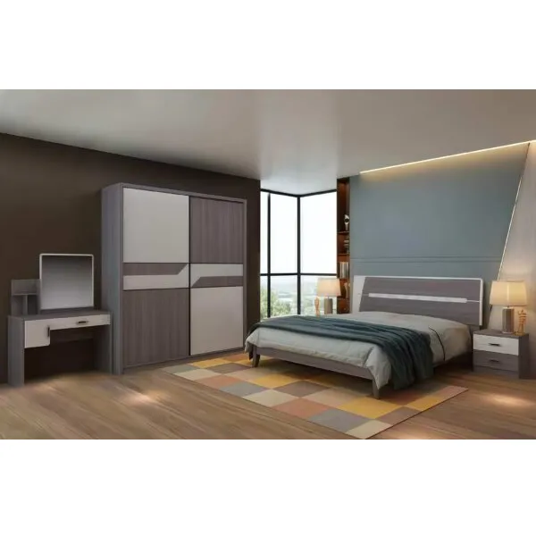 Chambre à coucher complète 283 lit 180×200 cm