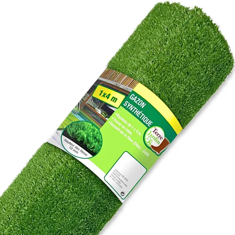 Gazon synthétique – rouleau 1 m × 4 m