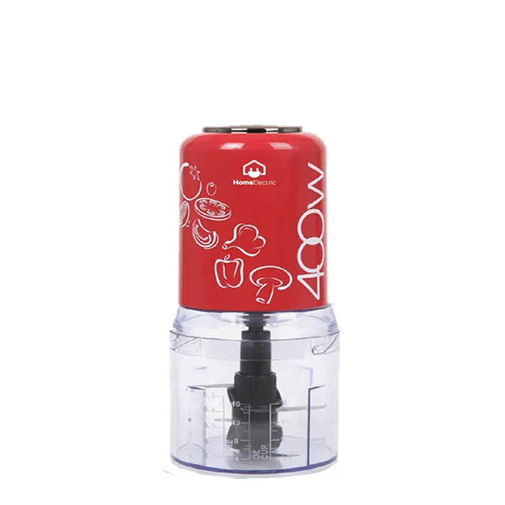 Mini hachoir 500 ml 400 W 7LINE rouge, 2 vitesses