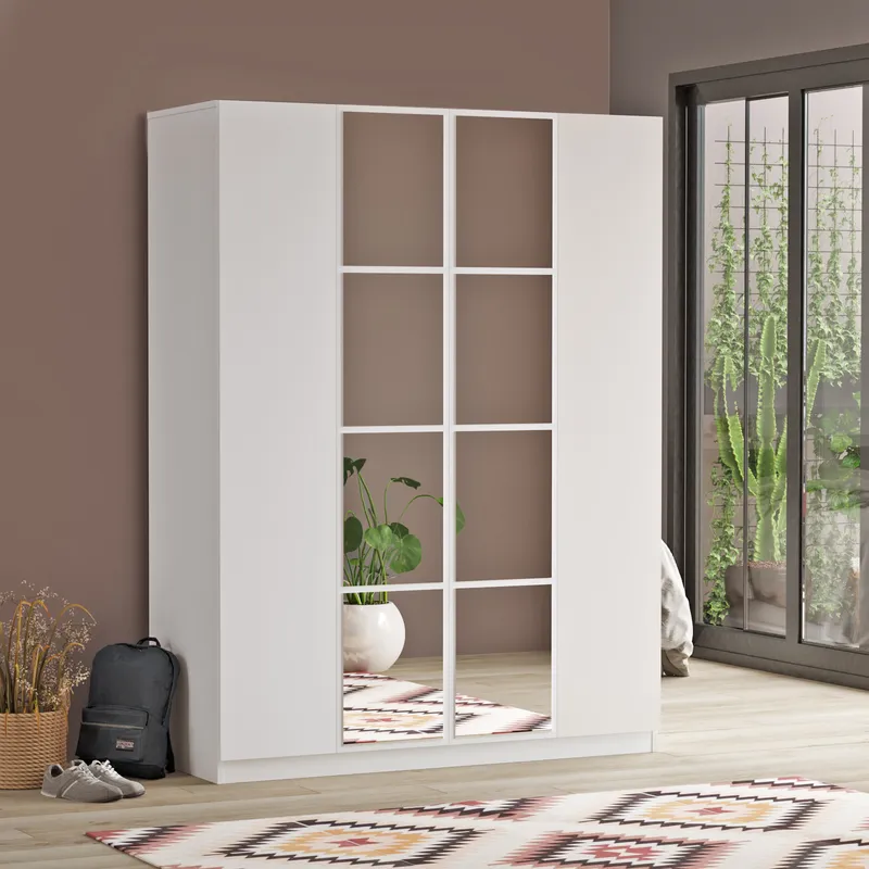 Armoire 2 portes – coloris blanc – ARM-HM2-W