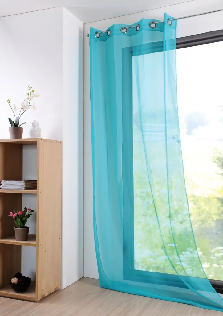 Voile monna 135X260 celadon - 100% pe