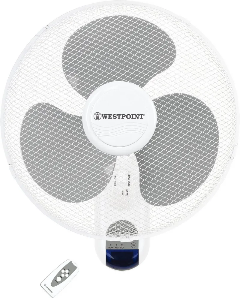 Ventilateur mural 40 cm avec télécommande Westpoint