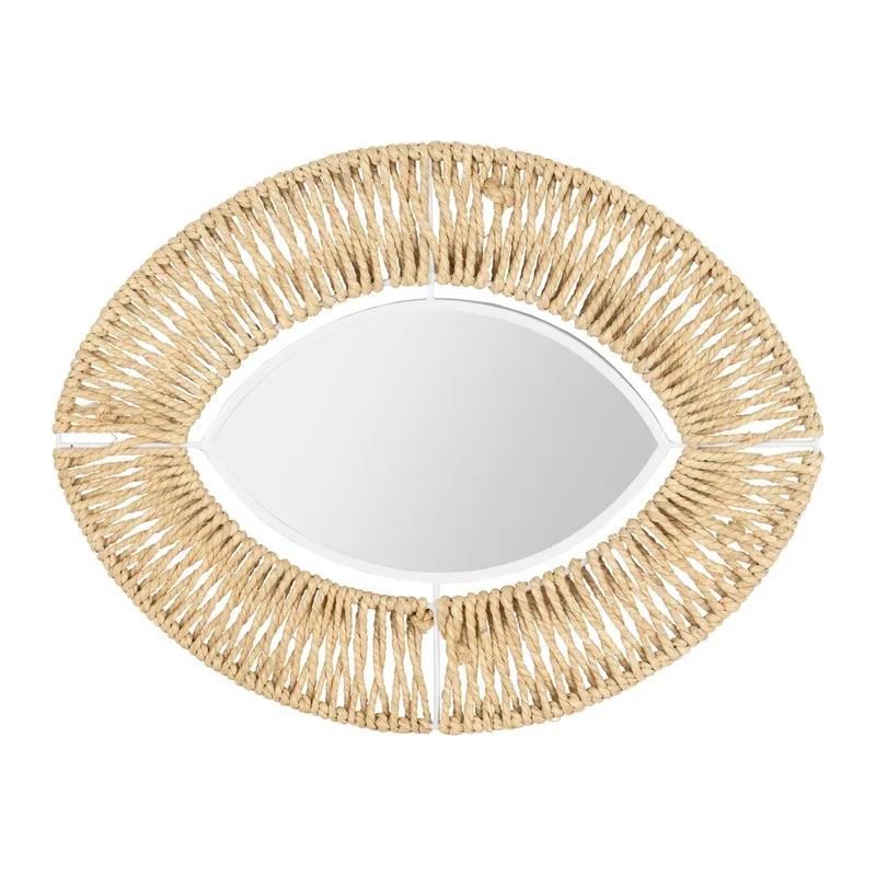 Miroir oro nat 42X32 fer+jute