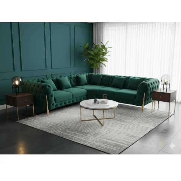 Canapé d'angle R3116B 270×270×80 cm design contemporain