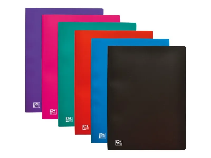 Protège-documents Oxford Initial A4 50 pochettes PP Assorti