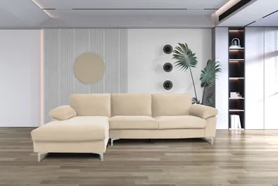 Salon d'angle – Canapé d'angle Kaveah coloris beige