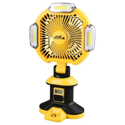 Ventilateur rechargeable avec projecteur LED 1500 lm – 9079