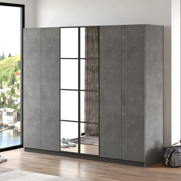 Armoire 6 portes grande capacité