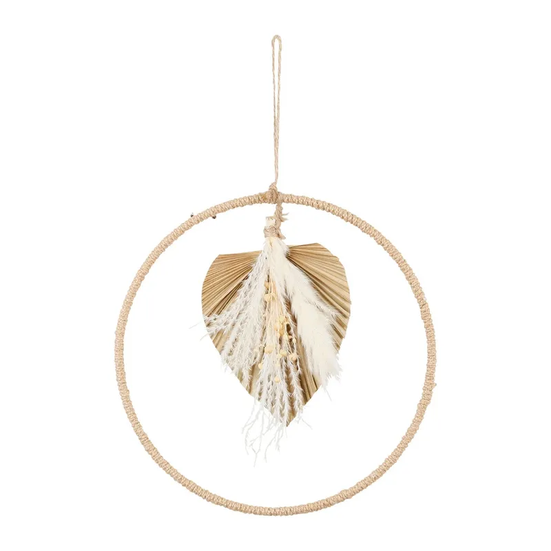 Deco suspen palmier nat D30.5