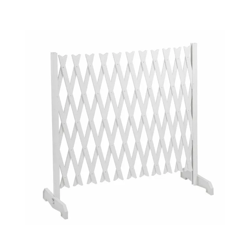 Barrière extensible en plastique blanc – sécurité enfants et animaux