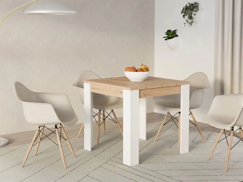 Table carrée SPOLETO 80×80 cm