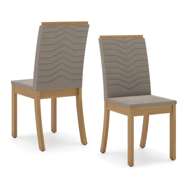 Chaise en bois Isa caramel 41,5×95,5×55 cm