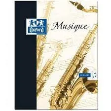 Cahier de musique Oxford agrafé A4 21×29,7 cm, 48 pages Optik Paper
