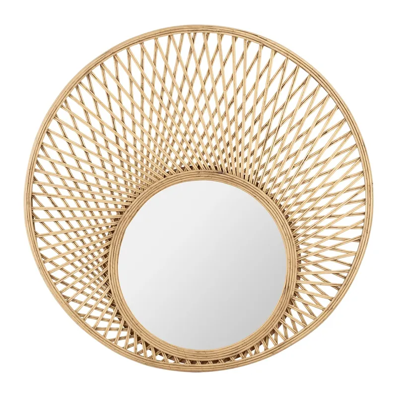 Miroir boise nat D60 bambou