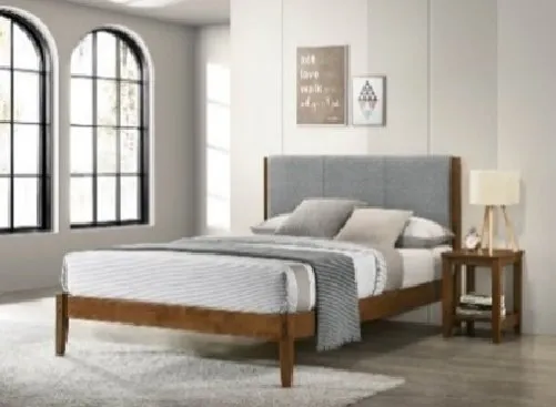 Lit queen size bois 160×200 + lattes