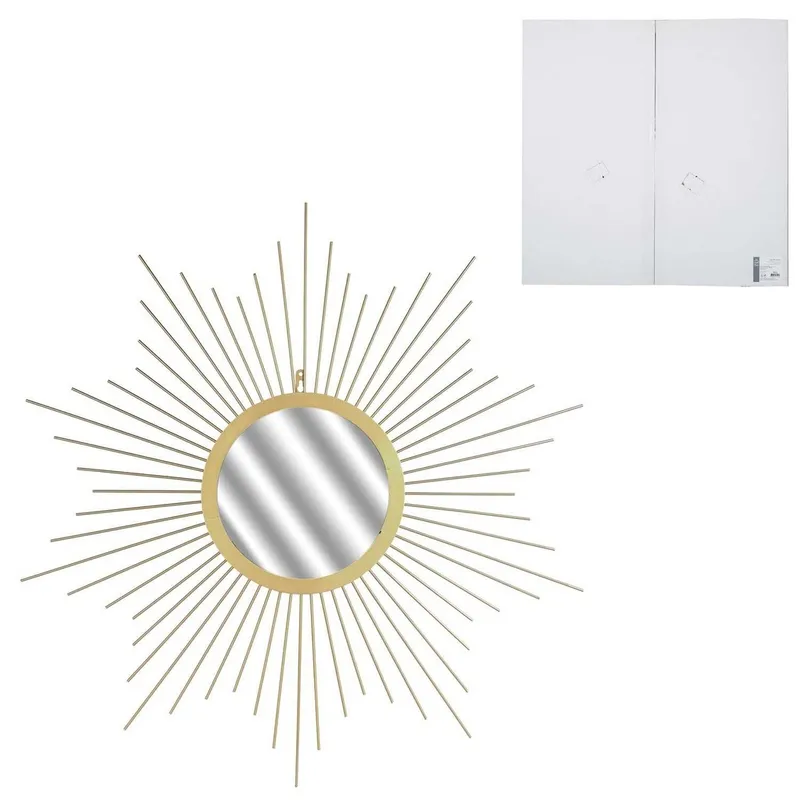 Miroir soleil 66CM dore