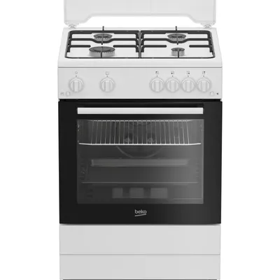 Cuisinière 4 Feux Gaz – Four 64L BEKO – 60x60cm FBG62121WD