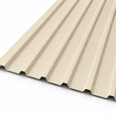 Tole Nervuree Acier 75/100 35Μ CRE-TERRE DUNE/BEIGE GRIS/ (1015) 5M50