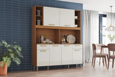 Buffet de cuisine 2 portes et 1 tiroir – meuble de rangement polyvalent – CUIS-B130-221