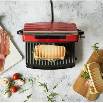 Grill viande / Panini Livoo 750W Rouge