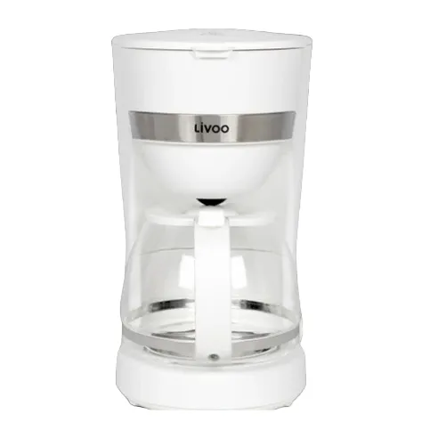 Cafetière filtre Livoo 1,25 L, 750 W, 10-12 tasses, blanc