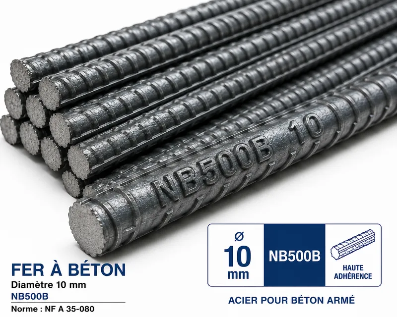 Fer a Beton Diam 10 mm N B500B
