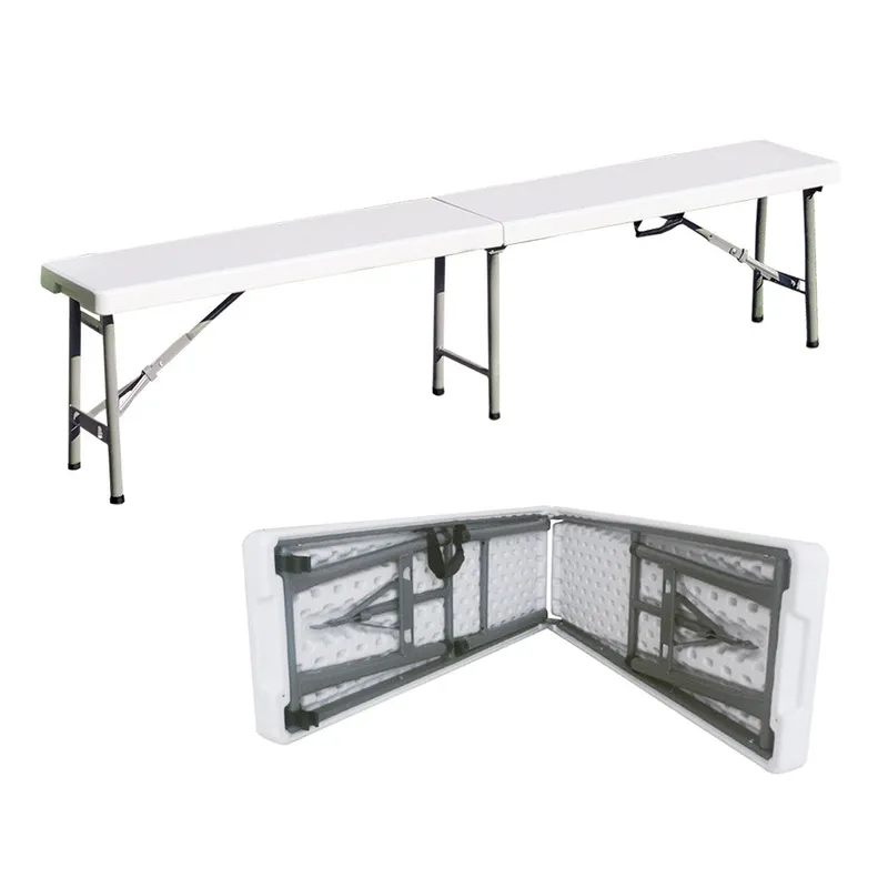Banc pliant de jardin – coloris blanc