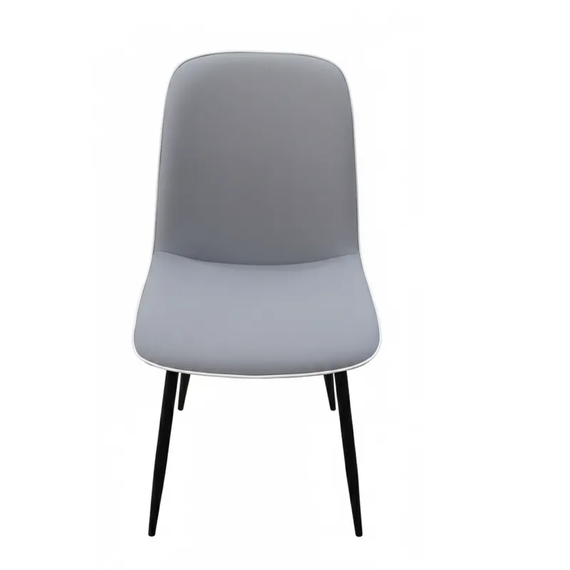 Lot de 2 chaises gris clair