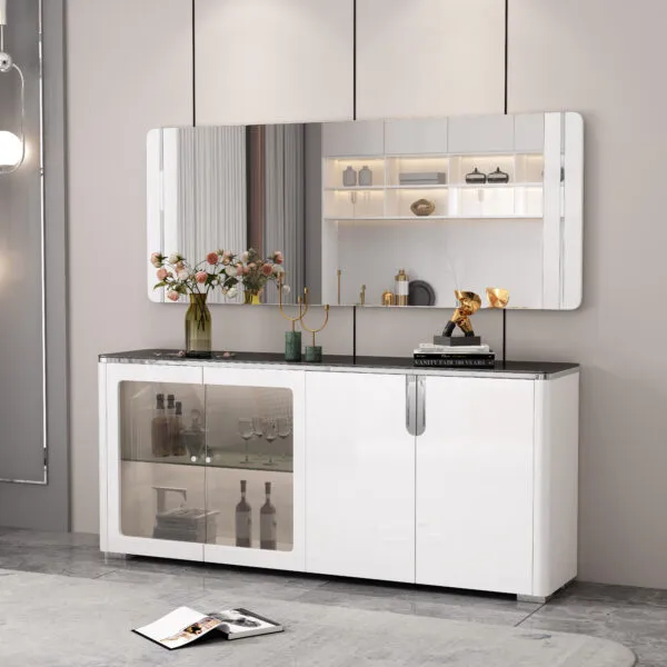 Bahut Blanc 90453 – 180 x 40 x 80 cm