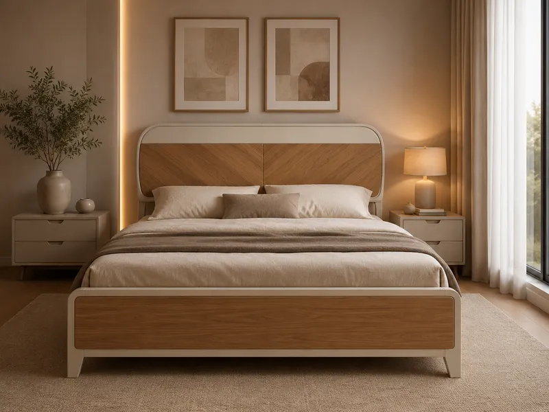 Lit 160×200 cm – Cadre de lit deux places