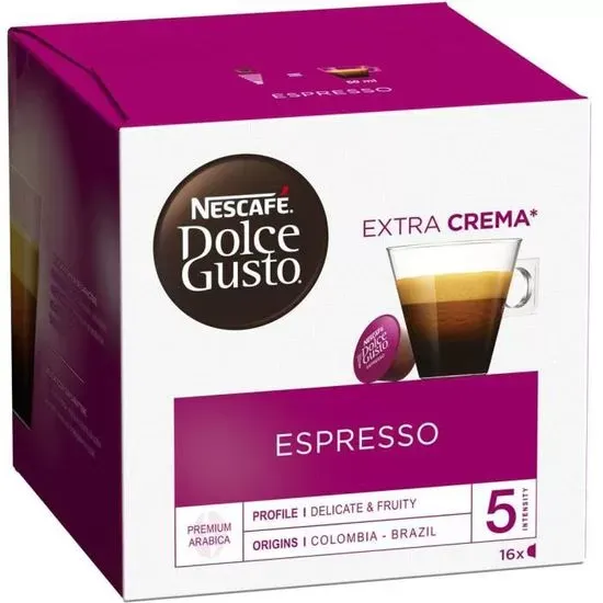 16 Capsules de café Nescafé Dolce Gusto Espresso