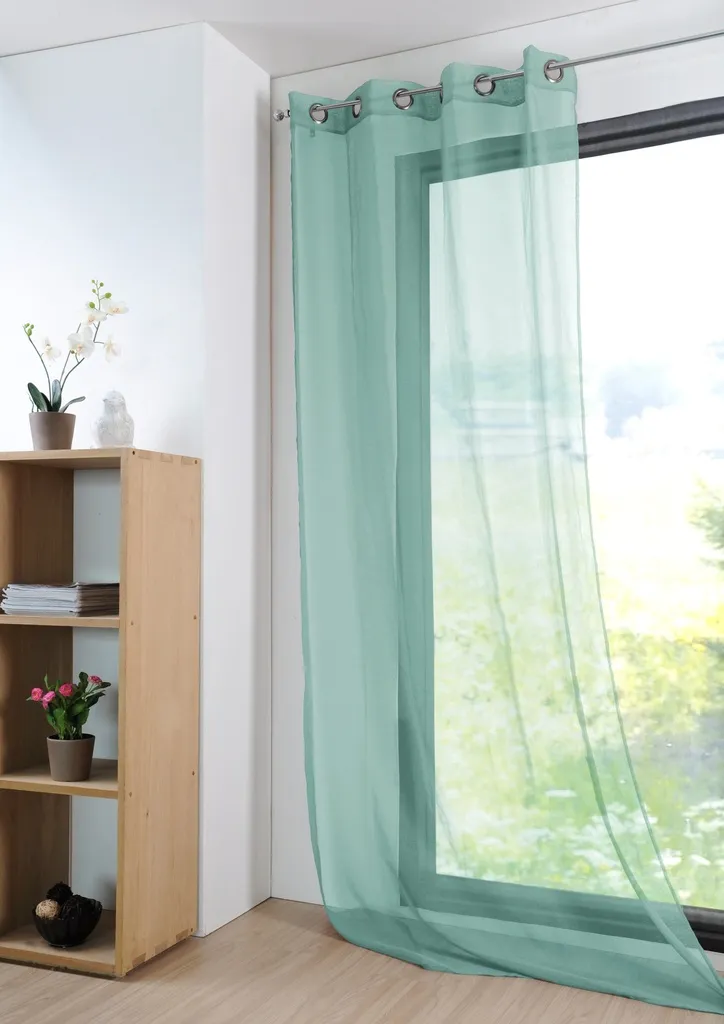Voile monna 135X260 jade - 100% pe